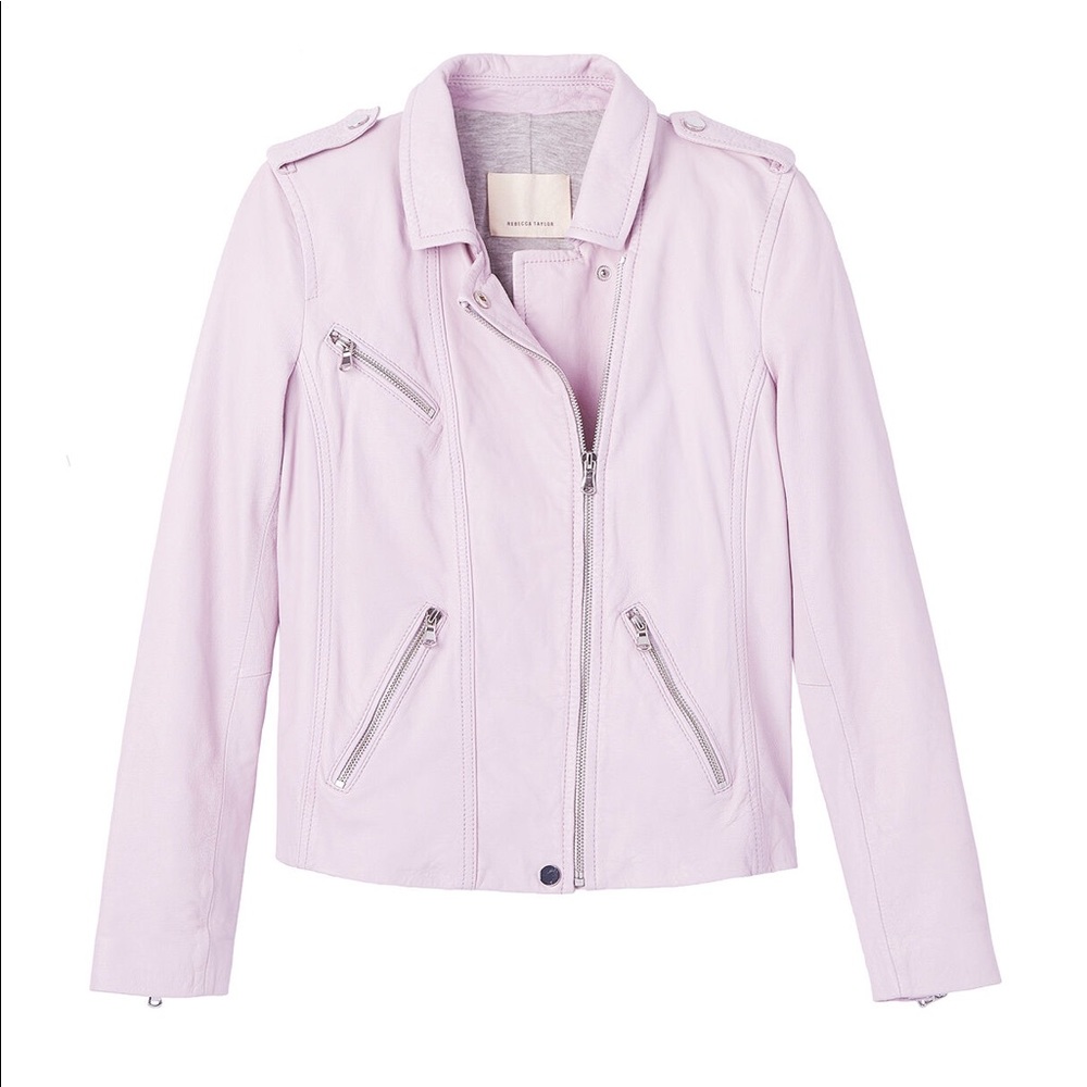 Rebecca Taylor Classic Moto Leather Jacket